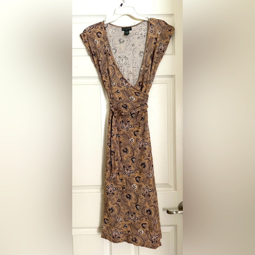 Banana Republic Wrap Paisley Midi Dress size S/M
